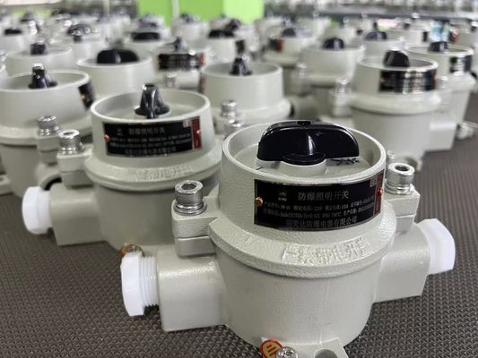 کلید سلکتور الکتریکی ضد انفجار 220 ولت / 380 ولت با WF2 منطقه خاکستری 22