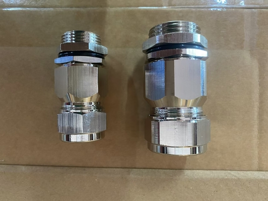 ATEX Ex غده کابل ضد آب -20.C تا 80.C شیل نقره صاف IECEx گواهی شده