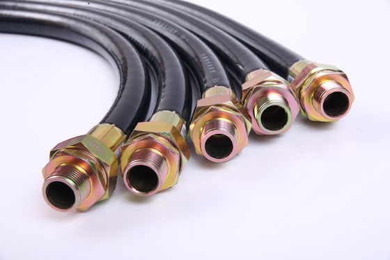 نصب آسان لوله خرطومی ضد انفجار انعطاف پذیر G1.1/2 اینچ گزینه های سفارشی سازی با پلاستیک لاستیکی