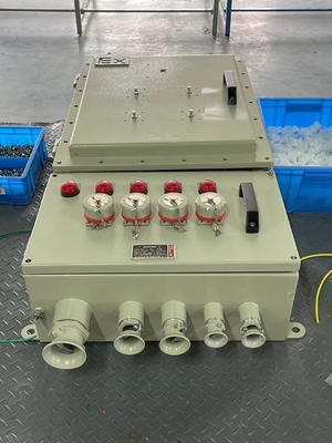 IP65 فولاد ضد زنگ دیوار نصب پنل کنترل الکتریکی محفظه AC 220V / 380V Ex پنل کنترل ضد زنگ