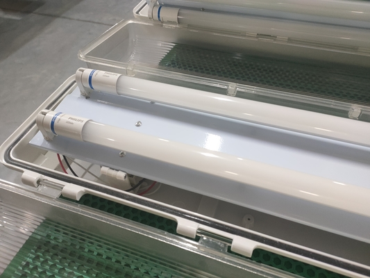 ATEX 1200mm طول 2 * 18w لوله دوگانه ضد انفجار نور خطی LED