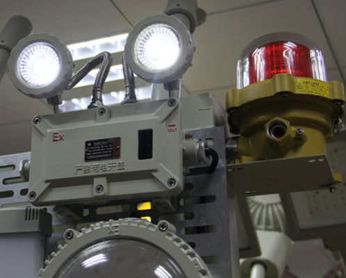 High-strength aluminum alloy material 2*3w IP66 WF2 Outdoor LED Explosion Proof Charging Emergency Light for Chemical plants and warehouses