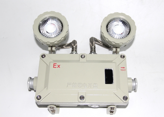 دیوار نصب شده 220v دو سر 90 دقیقه زمان اضطراری 20 * 3w ضد انفجار LED چراغ اضطراری آتش