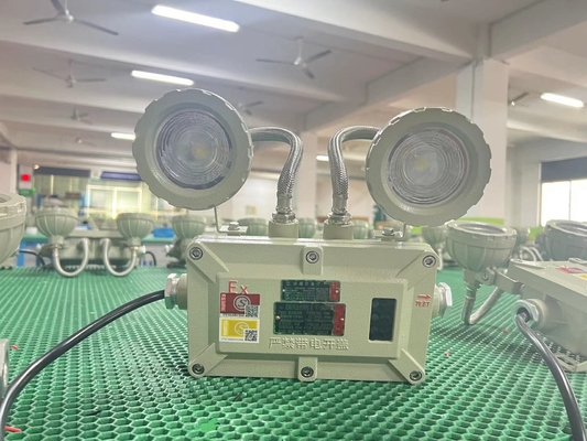 چراغ اضطراری LED ضد آتش 2x3W 90lm/W، IP66 برای مناطق خطرناک