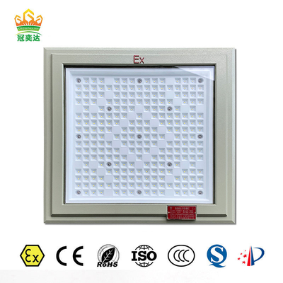 ATEX 18 * 18 اینچ شکل مربع نور ضد انفجار 100w 130lm / w چراغ پمپ بنزین با پنج سال گارانتی