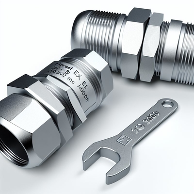 10-14mm Ex Proof Cable غده با زره سیم تک و سطح صاف CE ROHS ISO9001 گواهینامه