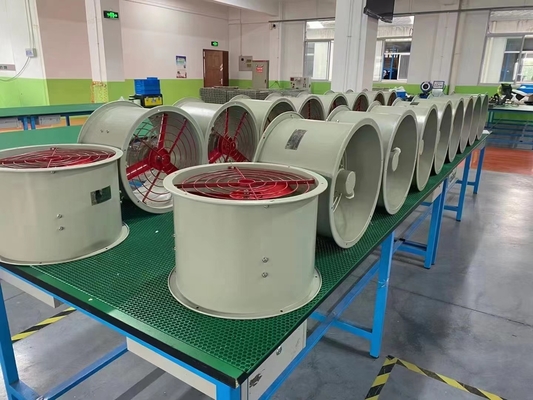 صنعتی 1450r / m ضد انفجار خروجی 300mm قطر فن امن و فن آوری بالا برای مناطق خطرناک