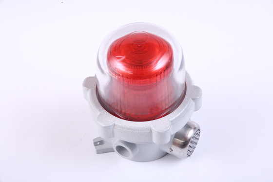 120-180dB قرمز نور هشدار صوتی ضد انفجار با 150 بار / دقیقه فلش