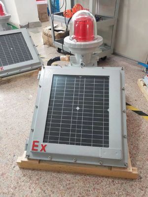 چراغ مانع LED خورشیدی ضد انفجار برای مناطق خطرناک IP65