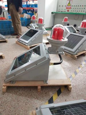 چراغ مانع LED خورشیدی ضد انفجار برای مناطق خطرناک IP65