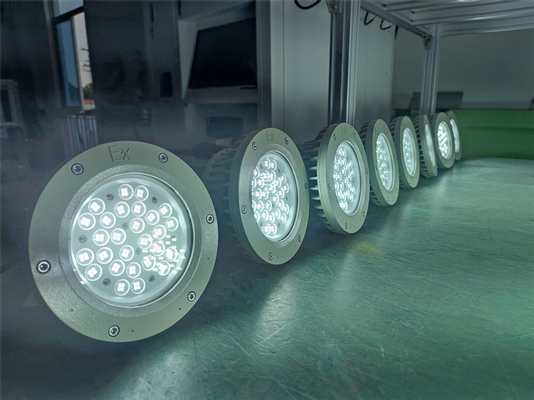 Ex Proof High bay Light 180lm/w ATEX مقاومت در برابر خوردگی IP66 LED در فضای باز نور سقف 50W-250W