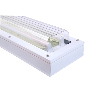 چراغ فلوروسنت خطی LED ضد شعله ATEX با کل پلاستیک ((GRP) بدن 72 وات 100lm / w