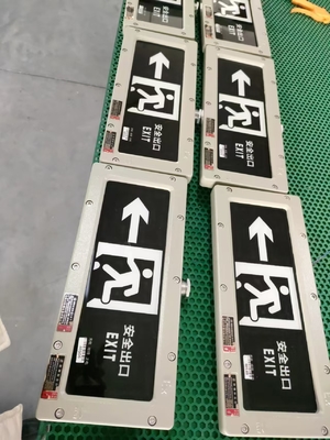 4500-6500K چراغ خروج ضد شعله اضطراری 2 * 3 وات 220VAC 24/36VDC دیوار / سقف نصب شده