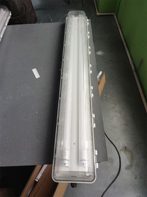 2*54W ضد انفجار نور فلورسنت ATEX IECEx گواهینامه ضد آب WF2 100lm / w نصب سقف کارایی نور برای منطقه 21 22 1 2