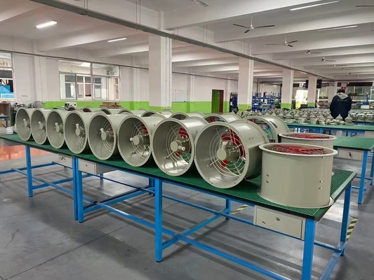 200-750mm قطر فن ضد جرقه 2000-10800m3/h CFM تهویه صنعتی