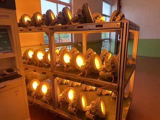 چراغ روشنایی LED ضد انفجار 150 وات برای انبار - نصب سقفی، محفظه مقاوم در برابر فشار قالب‌گیری شده SMC