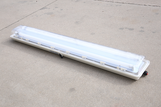 ATEX 1200mm طول 2 * 18w لوله دوگانه ضد انفجار نور خطی LED برای منطقه1 و 2، منطقه 21 و 22