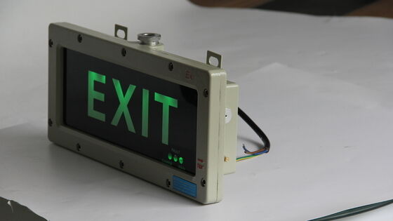 چراغ هشدار اضطراری ضد آب آلومینیوم IP66 ضد انفجار LED CE ATEX 3W چراغ علامت خروج ضد انفجار LED