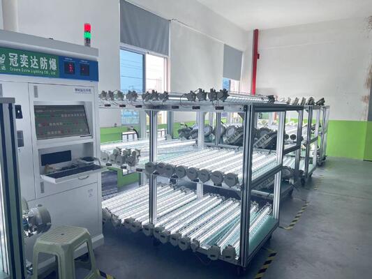 2x16W T6 لامپ ال ای دی کارایی بالا IP66 ATEX آلیاژ آلومینیوم + شیشه سخت شده ضد انفجار لامپ خطی فلورسنت ال ای دی