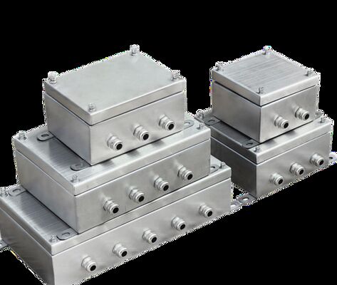 فولاد ضد زنگ 316 ضد انفجار سفارشی مقاومت در برابر خوردگی جعبه اتصال M20 Atex گواهی شده