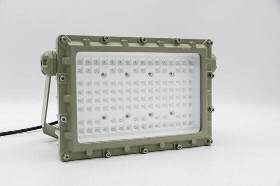 چراغ سیلابی صنعتی ضد انفجار IP66، ATEX 50-240 وات، بهره نوری 140 لومن بر وات، واجد شرایط IECEx منطقه 1 و 2، گارانتی خدمات 5 ساله