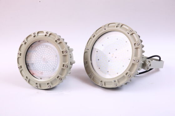 Ex IIC T6 ATEX IECEx IP66 WF2 ضد اسپری نمک ضد انفجار نور خلیج بالا 50w-240w برای پلتفرم حفاری دریایی