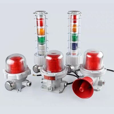 فرکانس چشمک زدن 150 بار دقیقه موقعیت خطرناک براق های هشدار سقف نصب سیگنال های هشدار ایمنی برای محیط های صنعتی