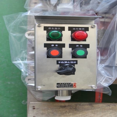 IP65 فولاد ضد زنگ دیوار نصب پنل کنترل الکتریکی محفظه AC 220V / 380V Ex پنل کنترل ضد زنگ