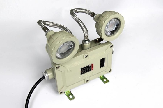 2 * 5w Double Head دیوار نصب 220VAC 50hz چراغ اضطراری LED با گواهینامه ATEX برای منطقه خطرناک