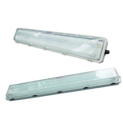 ATEX 1200mm طول 2 * 18w لوله دوگانه ضد انفجار نور خطی LED برای منطقه1 و 2، منطقه 21 و 22